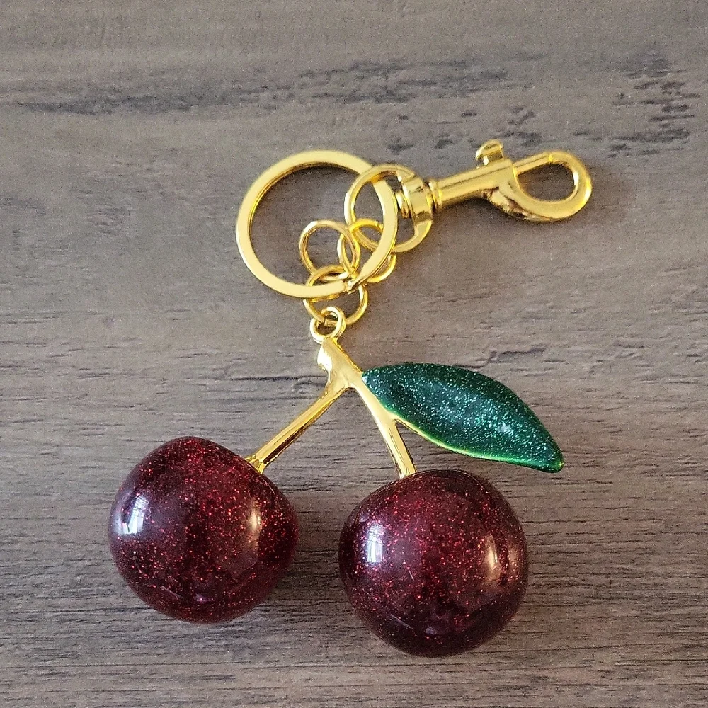 NWOT Cherry Keychain/bag Charm